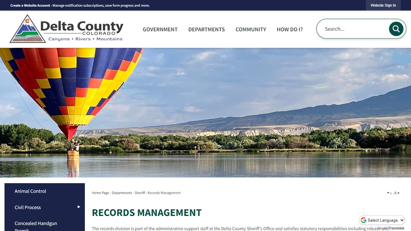 Records Management | Delta County, CO - Official Website